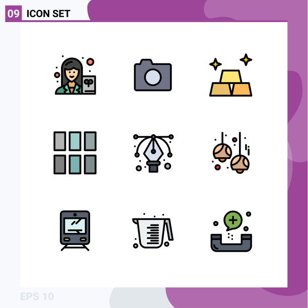 第九组填充线和平色标志图片下载