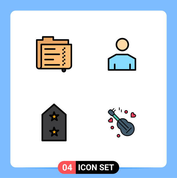 4创意图标的现代标志和符号图片下载