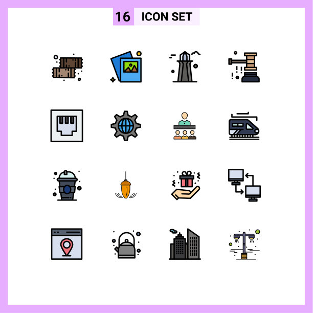 用户界面包16基本平色填充图片下载