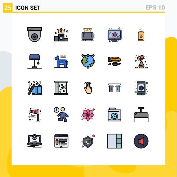 通用图标符号组25现代填充图片下载