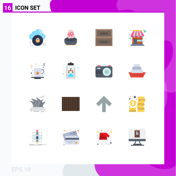 16种适用于网络和移动的通用平面颜色图片下载