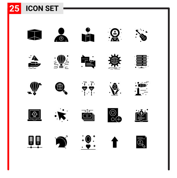 股票图标包25行符号和符号图片下载