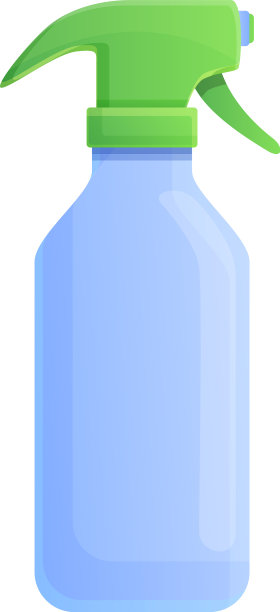 家居消毒喷雾瓶图标卡通风格图片下载