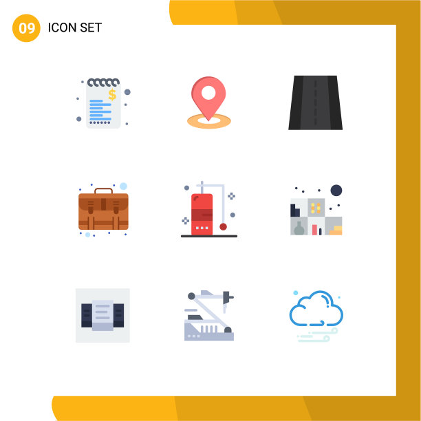 9种适用于网络和移动的通用平面颜色图片下载