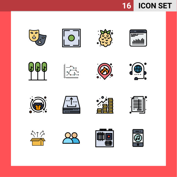 通用图标符号组16现代扁平图片下载
