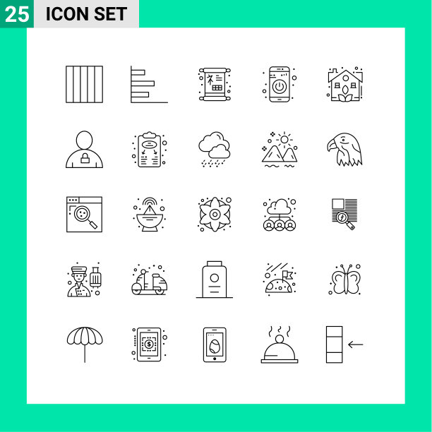 25线概念为网站移动和应用真实图片下载