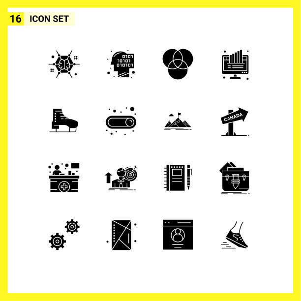 移动界面立体字形设置16个象形文字图片下载