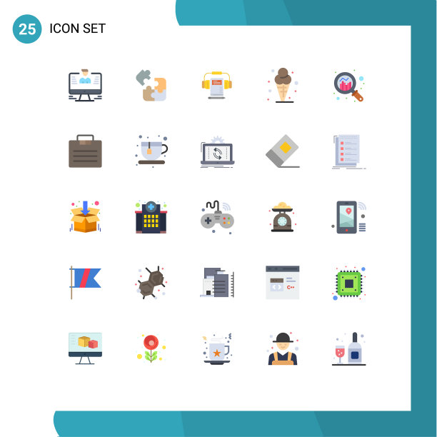 通用平面颜色符号符号分析图片下载