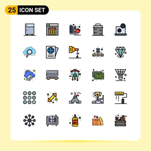 在网格上设置25个填充线平面颜色图片下载