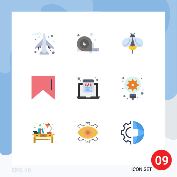 9 .主题平色和可编辑的符号图片下载