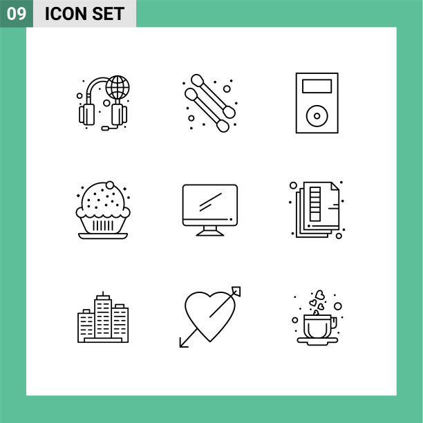 现代集9轮廓和符号等图片下载