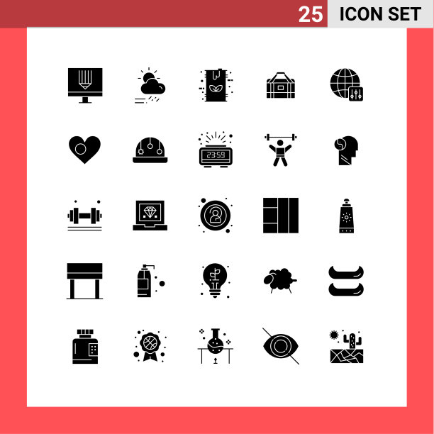 主题立体符号和可编辑符号的25个图片下载