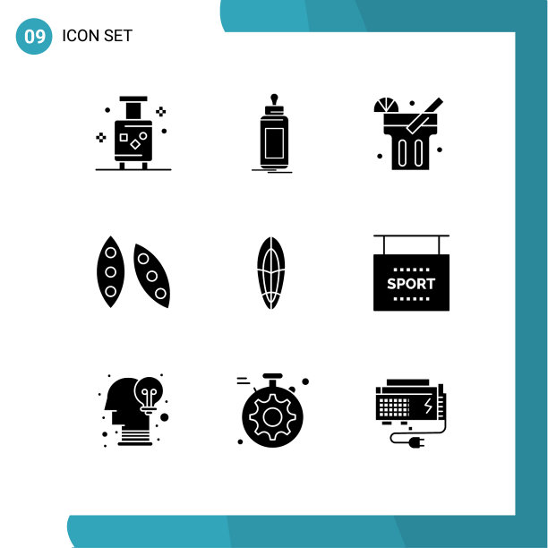 现代集9个立体象形文字之图片下载