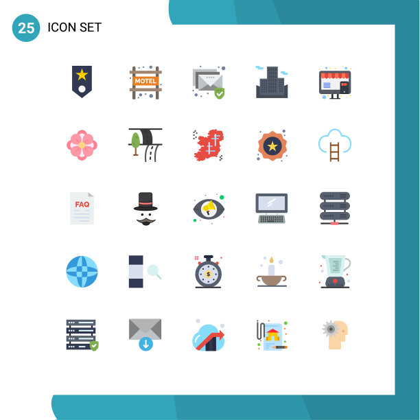 适用于网络和移动的25种通用平面颜色图片下载