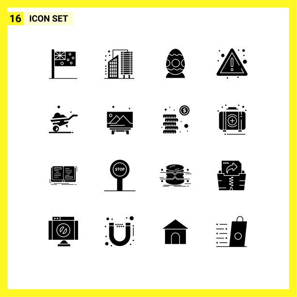 为一个设置16个商业实体雕文包图片下载