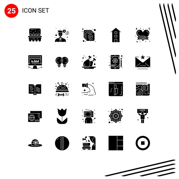 通用图标符号组25现代立体图片下载