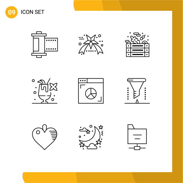 9 .用户界面轮廓包现代标识和图片下载