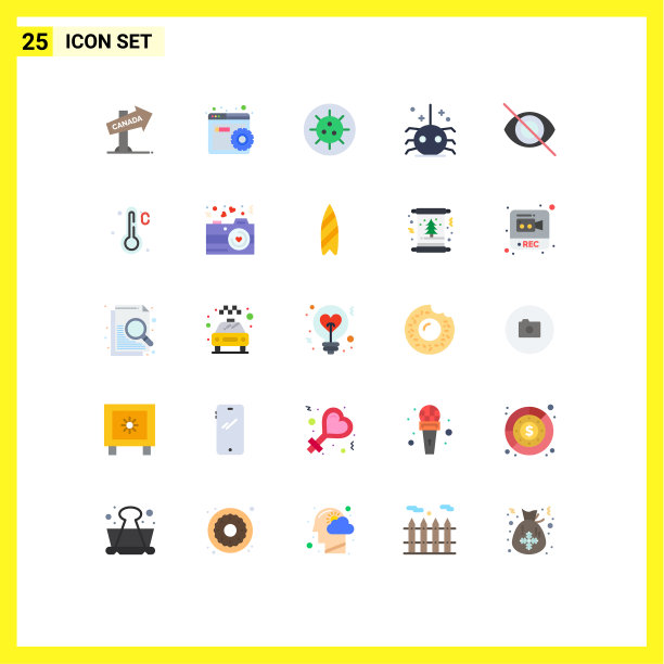 用户界面包25个基本平色的图片下载