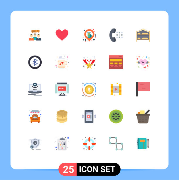 25平色概念的网站移动和图片下载