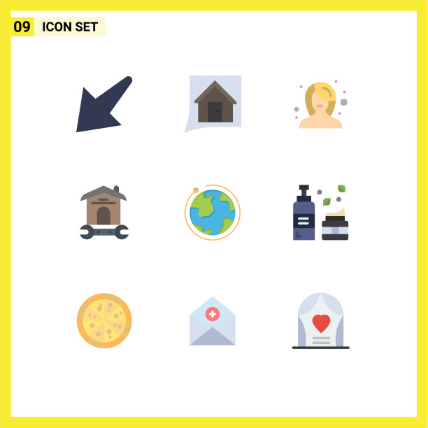 9 .主题平色和可编辑的符号图片下载