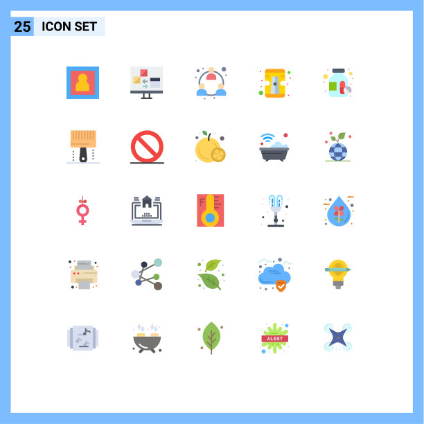 通用图标符号组25现代扁平图片下载