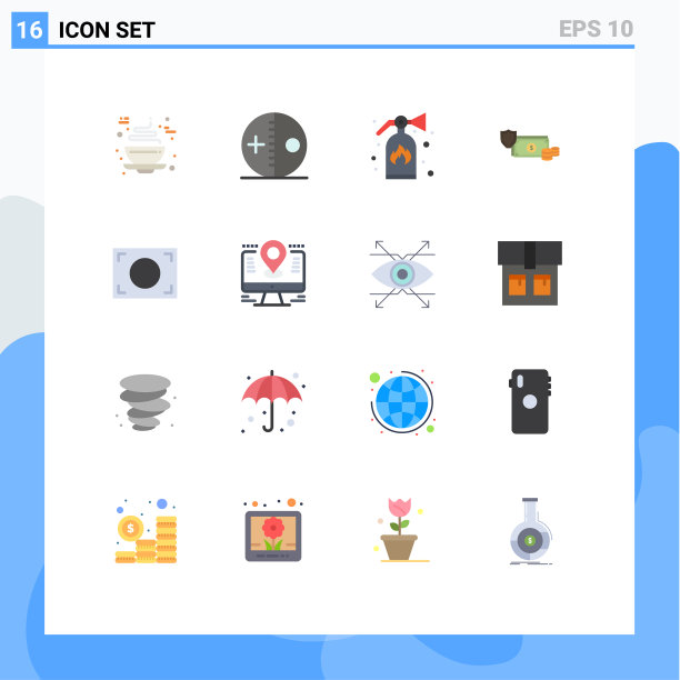 16平色概念为网站移动和图片下载