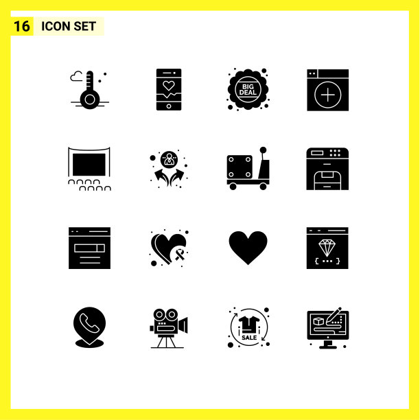 主题立体符号和可编辑符号的16种图片下载