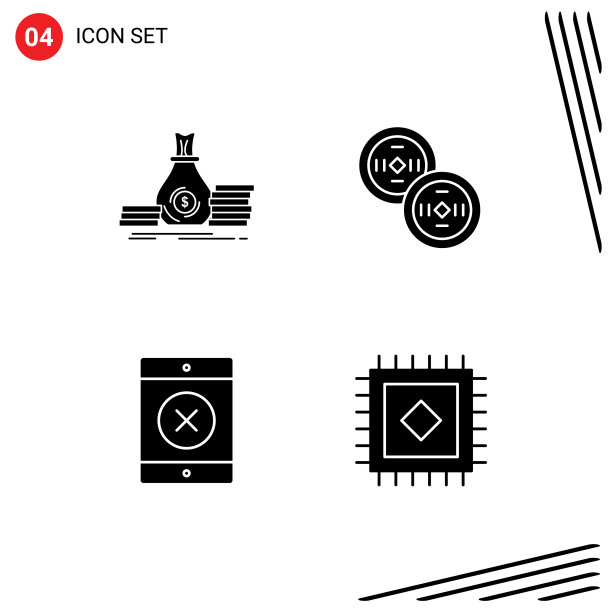 组4现代立体象形字符集图片下载