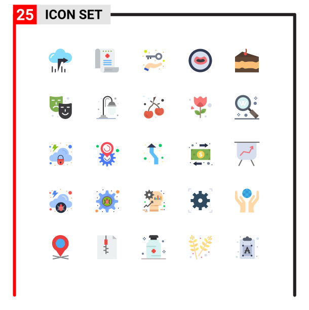 设置25个商业平面颜色包装吃图片下载