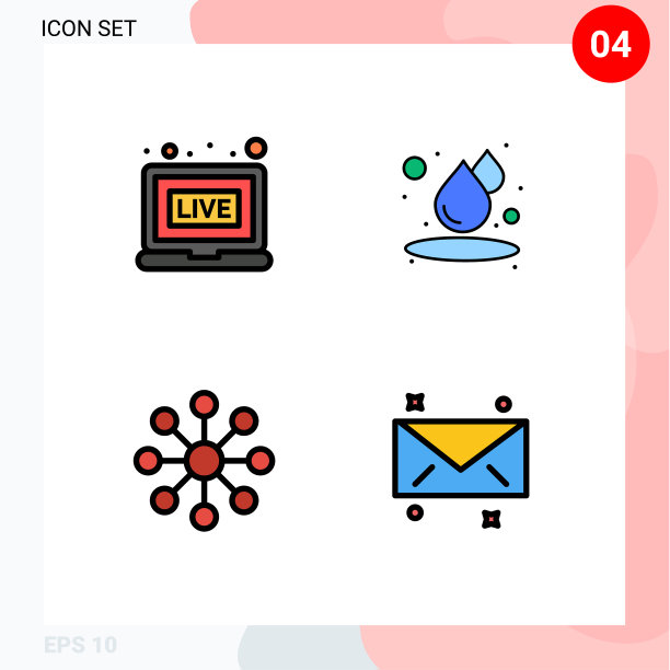 填充线平色包4个通用符号图片下载