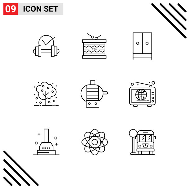 组9现代轮廓设置为植物树st图片下载