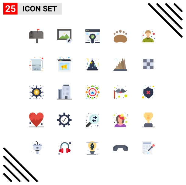 通用图标符号组25现代扁平图片下载