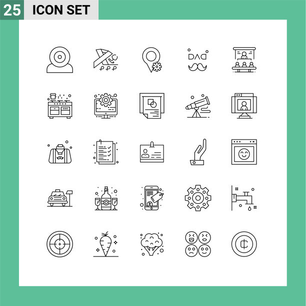 为市场份额设置25条商业线包装图片下载
