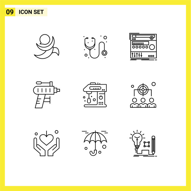 大纲包9个通用符号用具图片下载