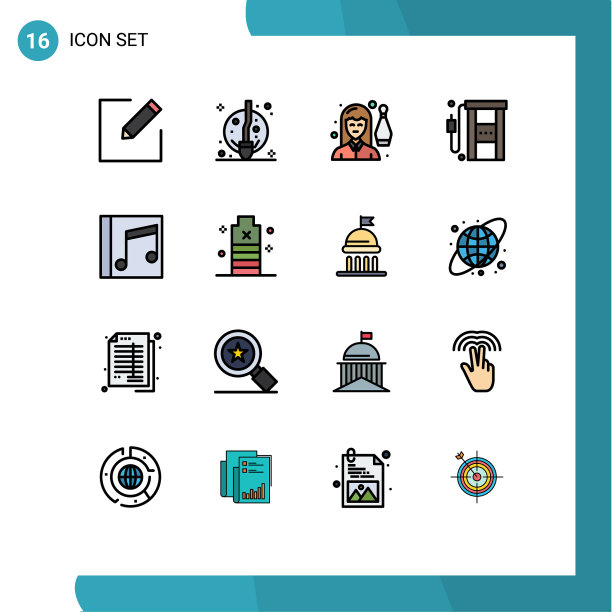 在网格上设置16条平色填充线图片下载