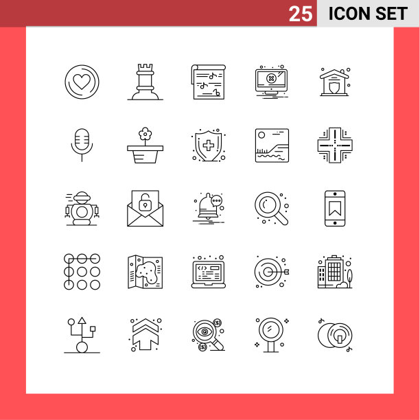 为网页和手机设置了25条通用线图片下载