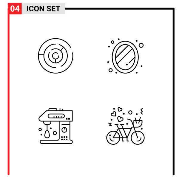 移动界面线设4个象形图图片下载