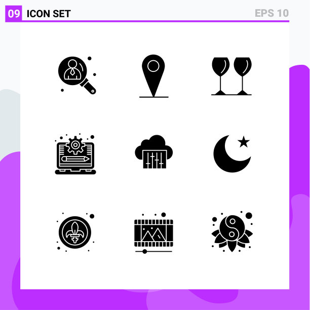 通用图标符号组9现代立体图片下载