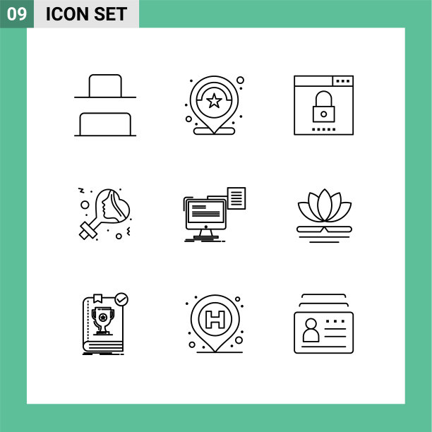 9普遍的轮廓符号符号恢复女人图片下载