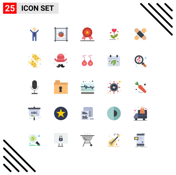 平色包的25个通用符号图片下载