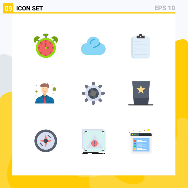 9 .主题平色和可编辑的符号图片下载