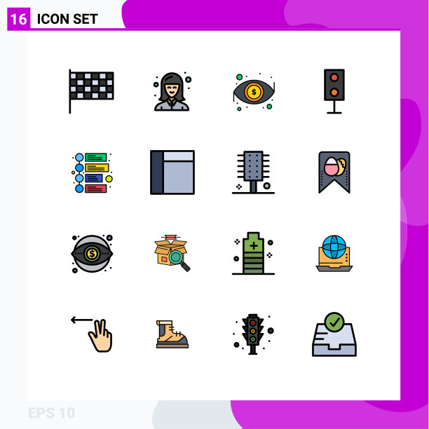 为卷筒纸设置16条通用平色填充线图片下载