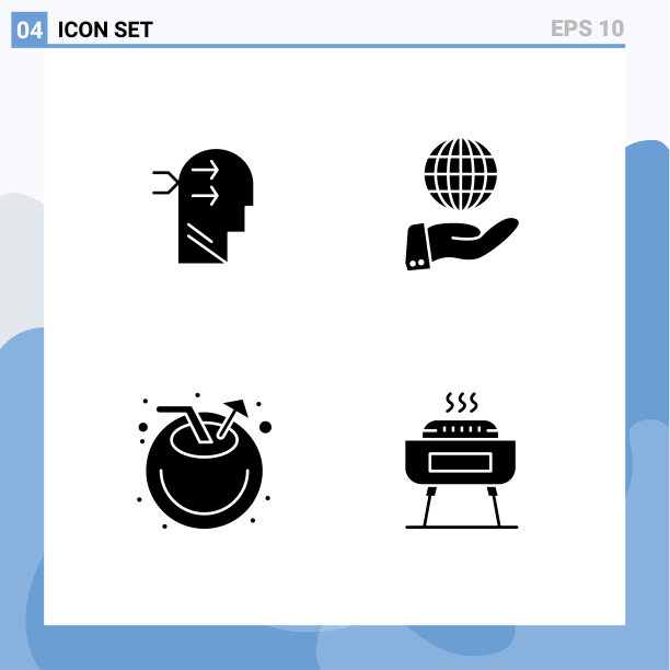 组4固体符号符号和符号图片下载