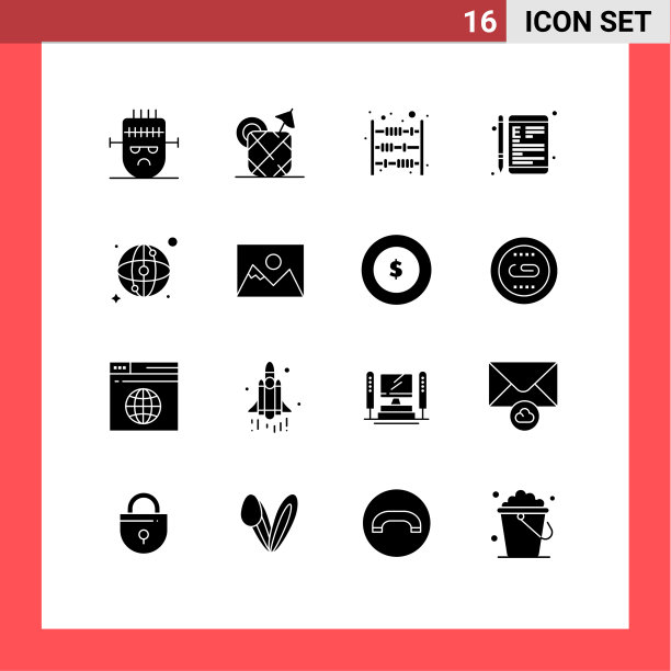 设置16个商业实体雕文包图片下载