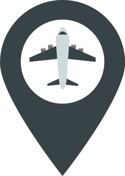 机场GPS导航指针飞机旅行图片下载