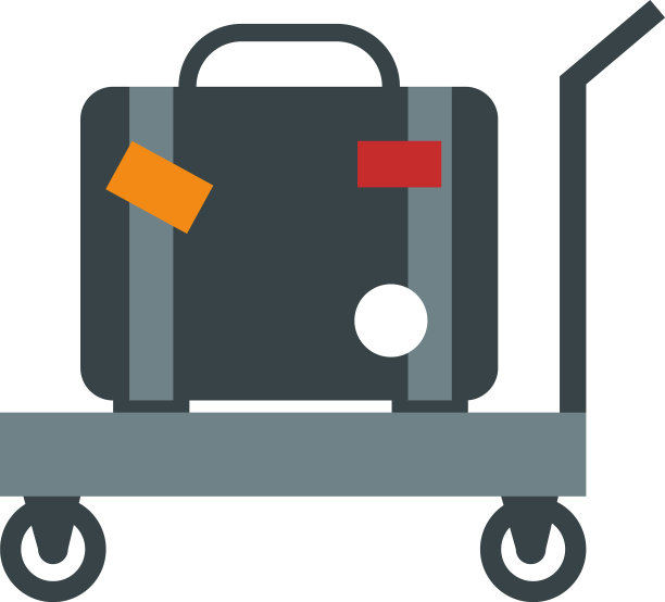 机场行李推车旅行运输图片下载