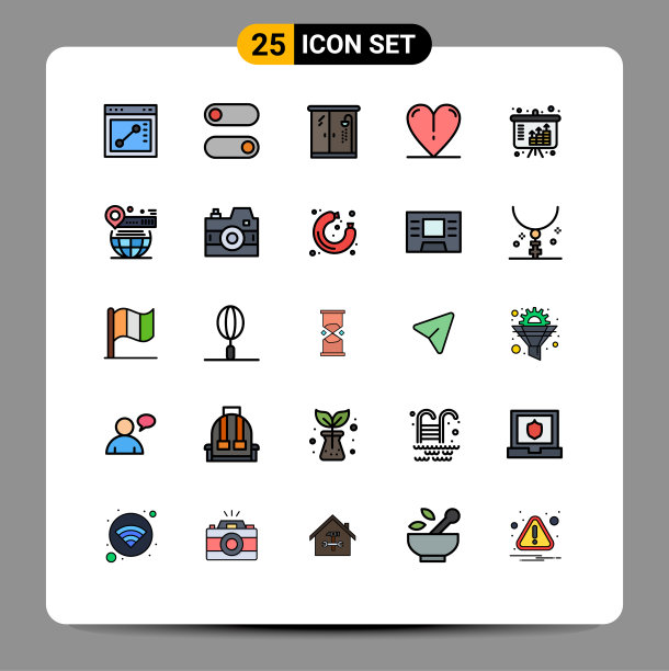 现代设置25填充线和平色图片下载