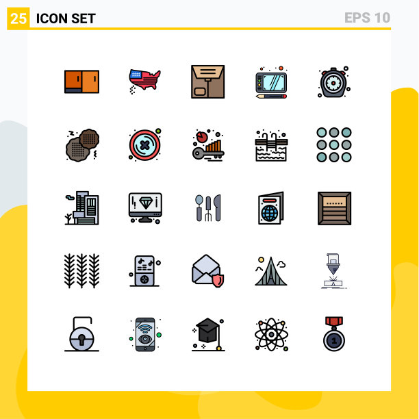 现代设置25填充线和平色图片下载