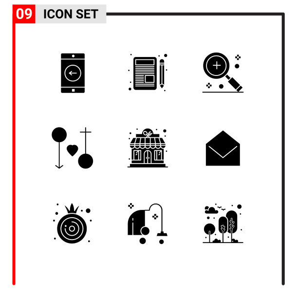 主题立体符号和可编辑符号的9种图片下载