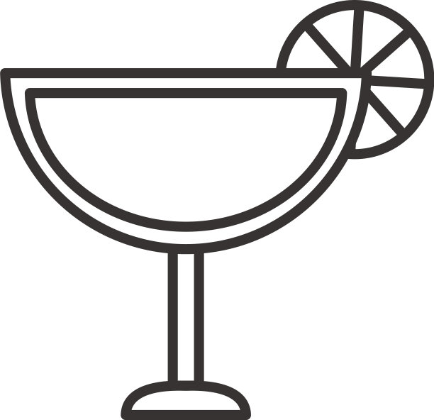 鸡尾酒图标切片柠檬饮料烈酒清爽图片下载
